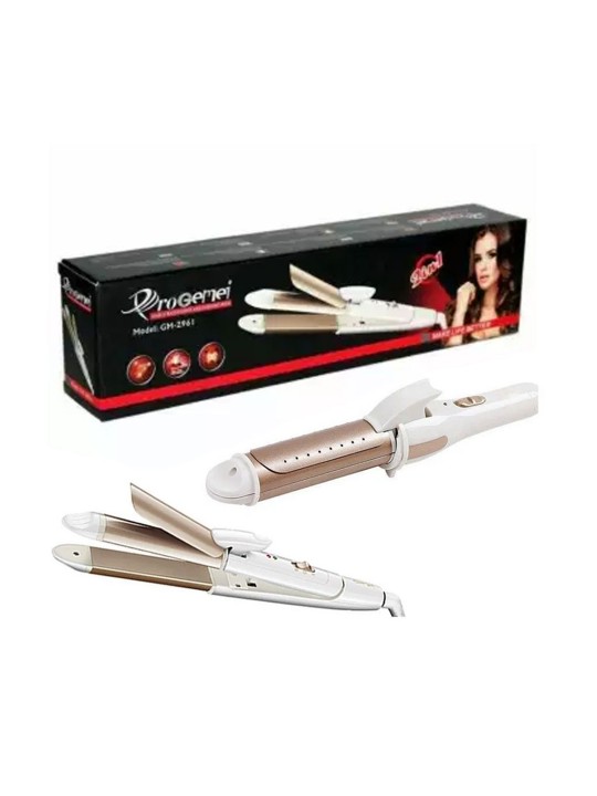 Geemy 2 In 1 Professional Portable Hair Straightener And Curling Iron GM-2961