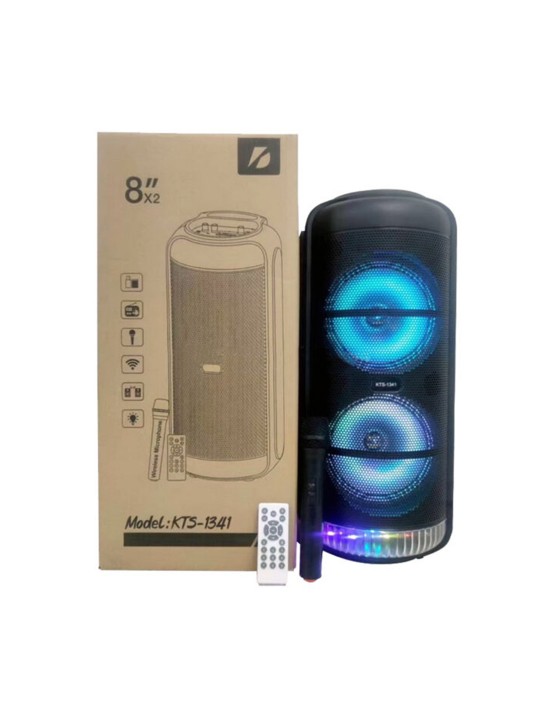 Karaoke Wireless Bluetooth Speaker with Wireless Microphone 8X2  KTS-1341