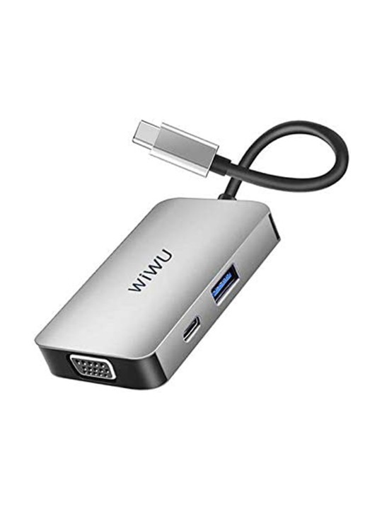 WIWU Alpha 5 In 1 USB-C Hub A513HVP