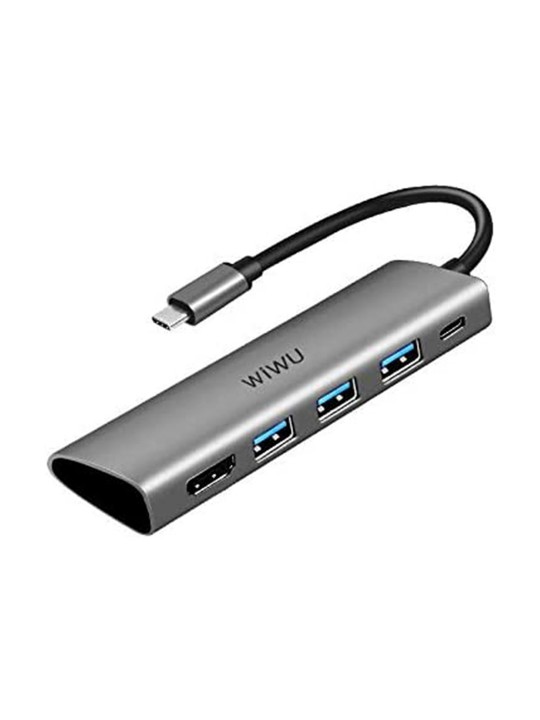 WIWU Alpha 5 In 1 USB-C Hub A531H