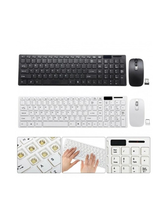Allay ULTRA-THIN FASHION 2.4G Keyboard Dock Wireless Multi-device Keyboard - Black