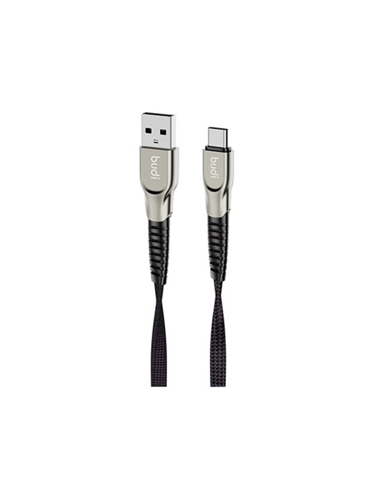 Budi Sync Aluminum Shell 2.4A Braided Cable Type C