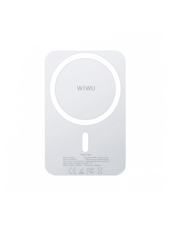 WiWU Snap Cube Magnetic Wireless Fast Charge 5000mAh Power Bank