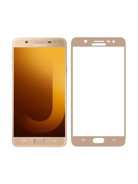 Samsung Galaxy J7 pro Gold 9D / 9H Full Glue Tempered Glass