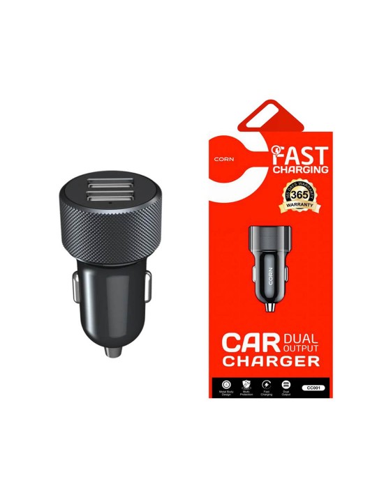 CORN Car Dual Output Charger - SMART FAST CHARGING