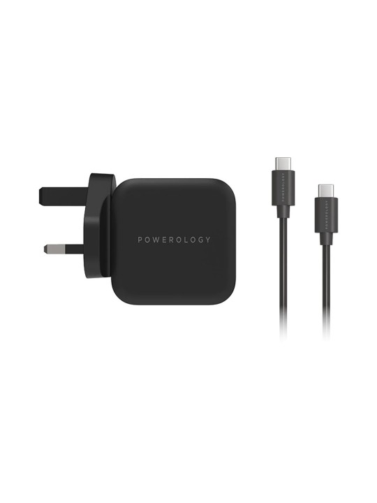 Powerology 61W PD GaN Charger Includes USB-C Cable