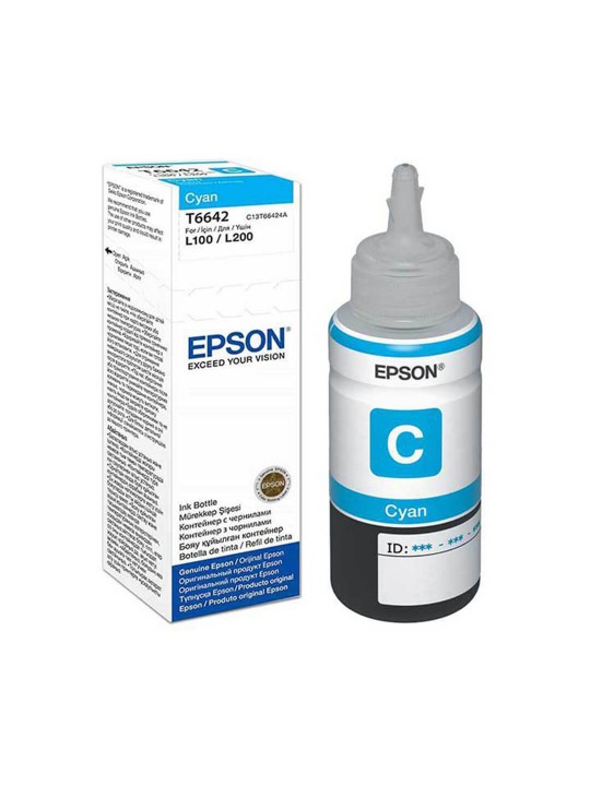 Ink Bottle-Epson T6642 Cyan Ink