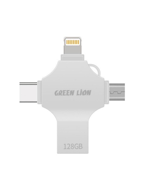 Green Lion 4-in-1 USB Flash Drive - 128GB
