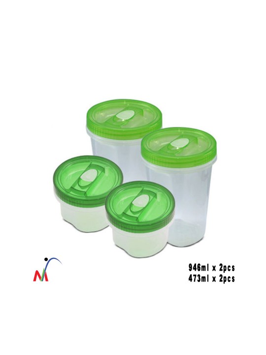 Food Storage Containers 4 Pcs Set