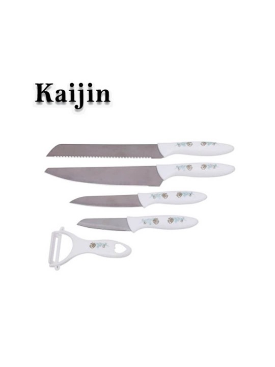 Kaijin 5 Pcs Stainless Steel Knife Set and Feeler