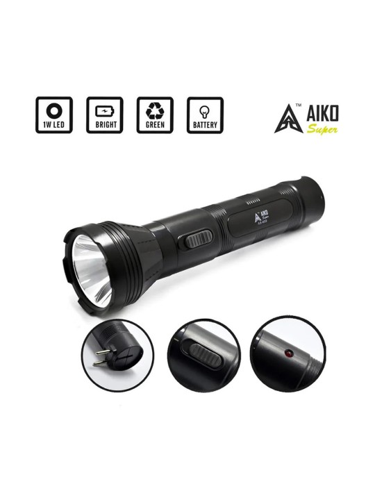Aiko Super AS-655 Rechargeable Torch LED  Flashlight