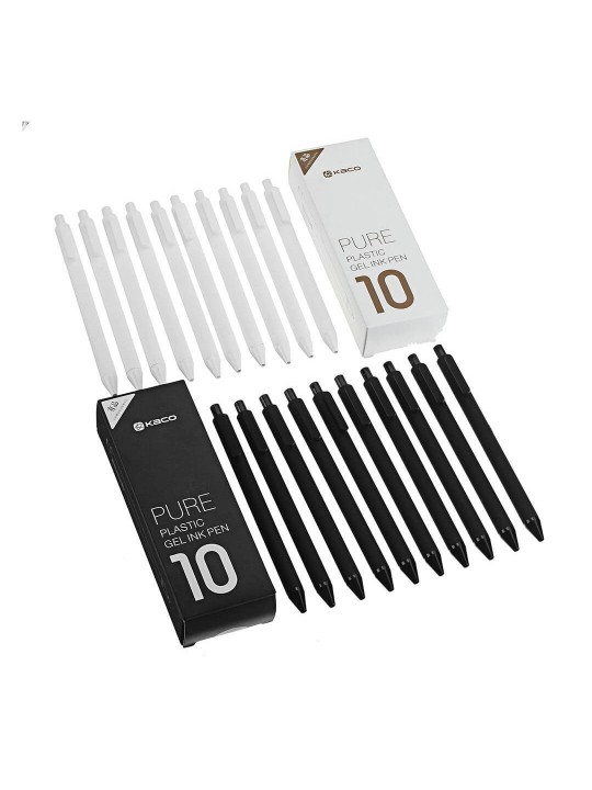 Xiaomi KACO Pure Plastic 0.5mm Gel Ink Pen-10 Pens